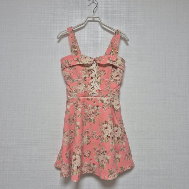 리즈리사 샘플 핑크플라워 원피스