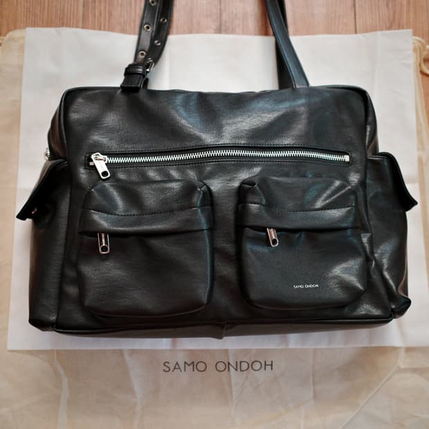 세이모온도 포켓 유틸리티백 L 블랙