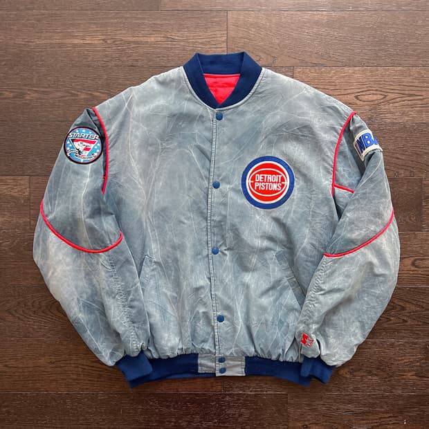 90s Starter 스타터 디트로이트 피스톤즈 빈티지 스타디움 점퍼