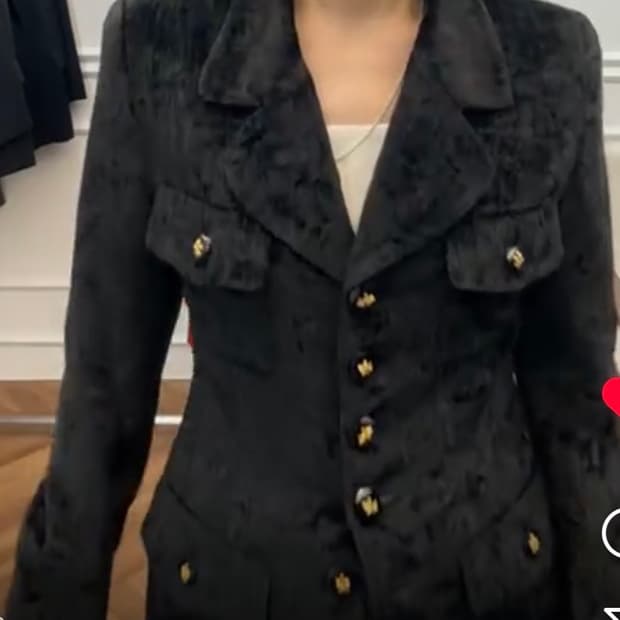 썸띵빈티지 코듀로이 벨벳느낌의 빈티지 트위드 자켓