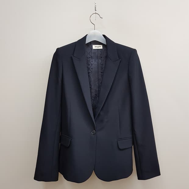 쟈딕앤볼테르 LOVE 백스터드 포인트 블랙 테일러드 자켓 34사이즈