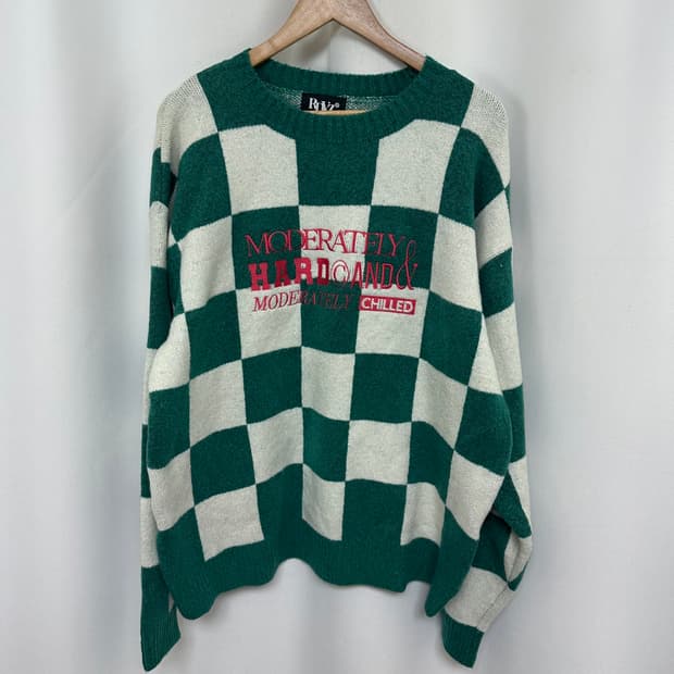   RDVZ 알디브이제트 남자 오버핏 니트티 ONE SIZE