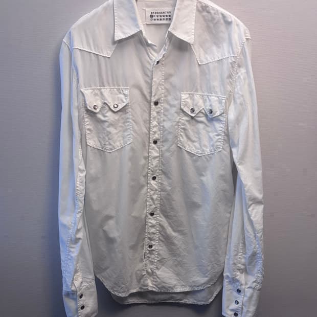 마르지엘라 자카드 웨스턴 셔츠