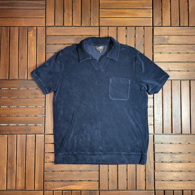 A.P.C. 아구스티노 테리 플리스 폴로 셔츠 (XL)