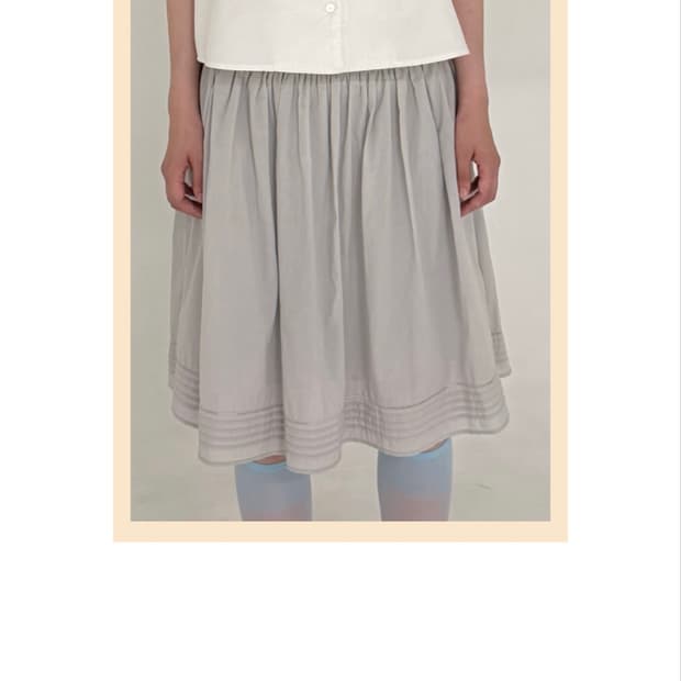나비버스 blush skirt 그레이