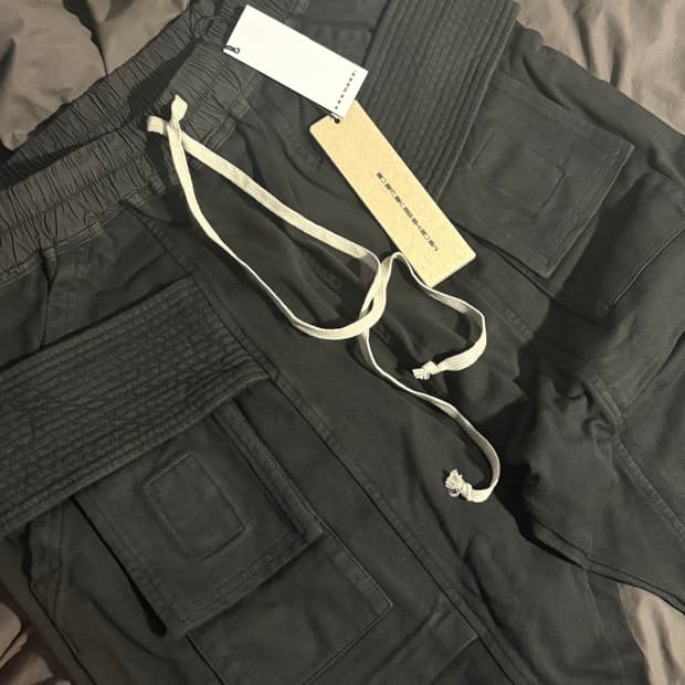 릭오웬스 크리치 카고 태권도 팬츠 M