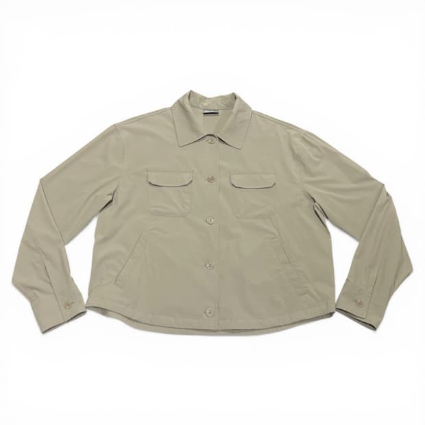 우먼M 에디바우어 카키그레이 나일론자켓