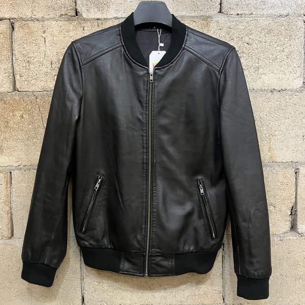 빌보이 양가죽 레더 봄버 자켓