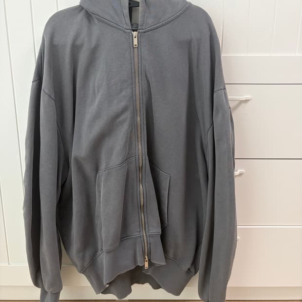 자라 차콜 그레이 후드집업