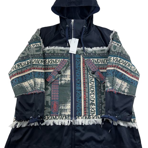 사카이 에릭헤이즈 자카드 후드 블루종 (새상품)