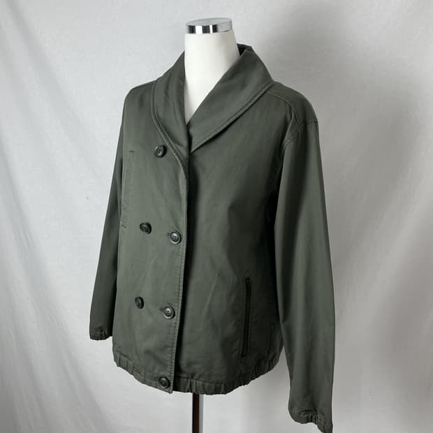 Vintage 밀리터리 라운드카라 자켓 