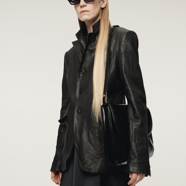 렉토 RECTO 크링클 레더 싱글 자켓 블랙