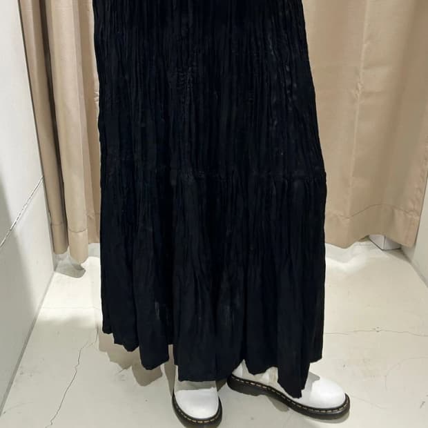 유니클로 UNIQLO 링클 플리츠 롱 스커트 R2865
