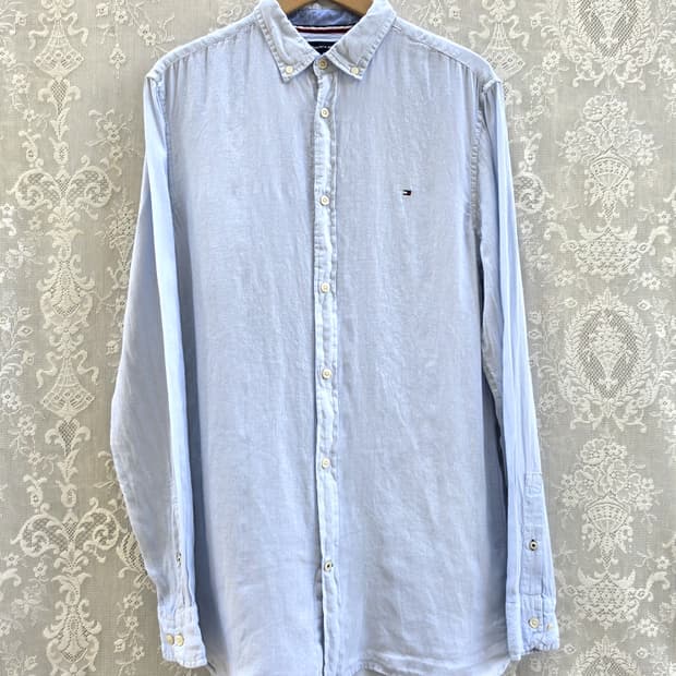 타미힐피거 리넨 셔츠
