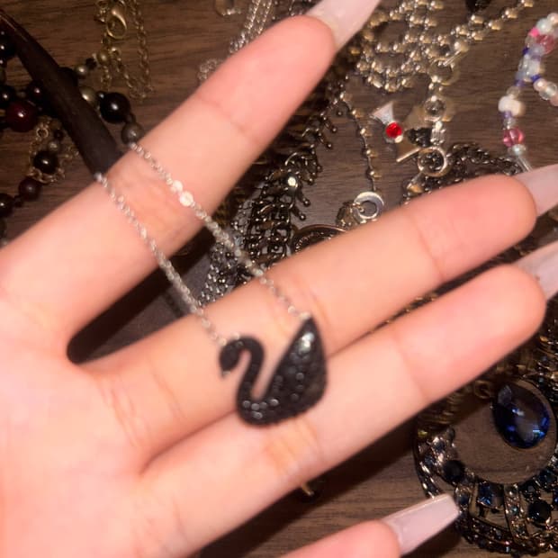 스와로브스키 목걸이 스완