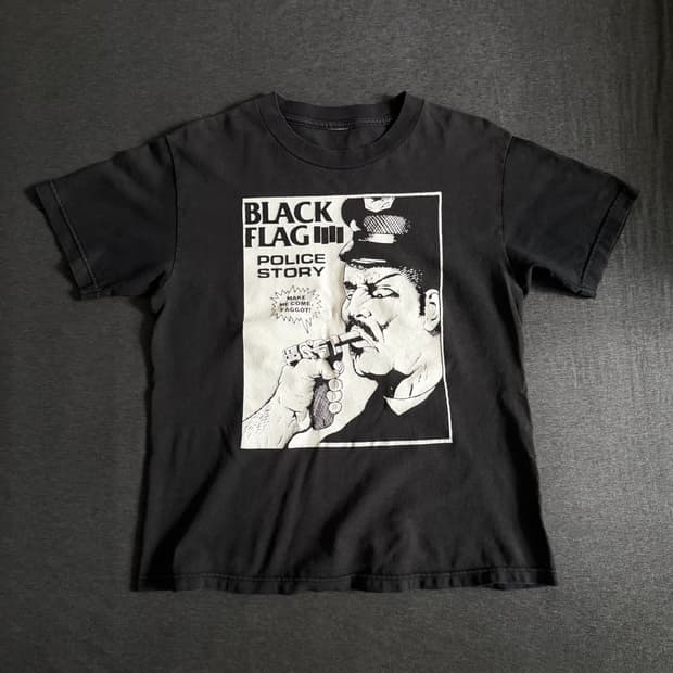 빈티지 00s Black Flag 티셔츠
