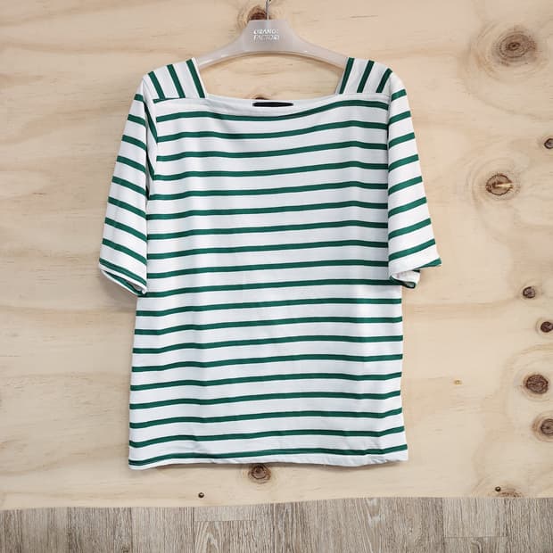 1076) OZOC 스트라이프 반팔티