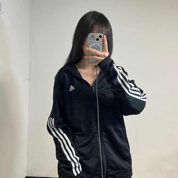 Adidas Black Hood Track Jacket