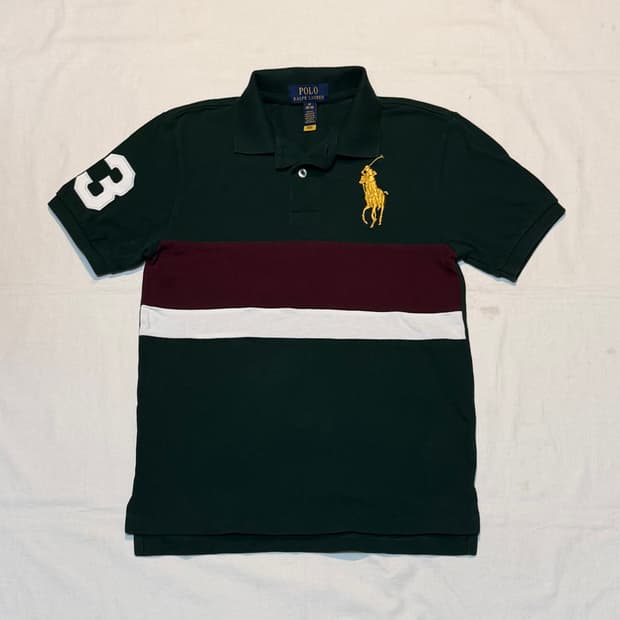 폴로 랄프로렌 빅포니 치프키프 반팔 카라티 딥그린