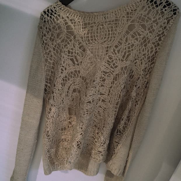 vintage crochet knit 