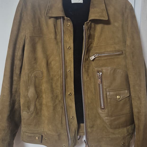 타카히로 미야시타 더 솔로이스트 16aw스웨이드 레더자켓