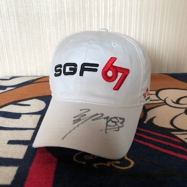 SGF 슈페리어골프 최경주프로 싸인모자/캡