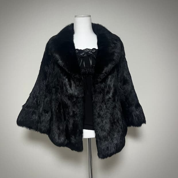 고스 리얼퍼 래빗퍼 자켓 펑크 갸루 토끼퍼