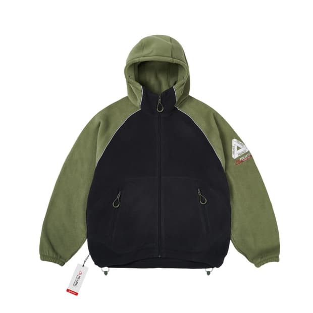 팔라스 Palace Polartec Jacket Olive Black