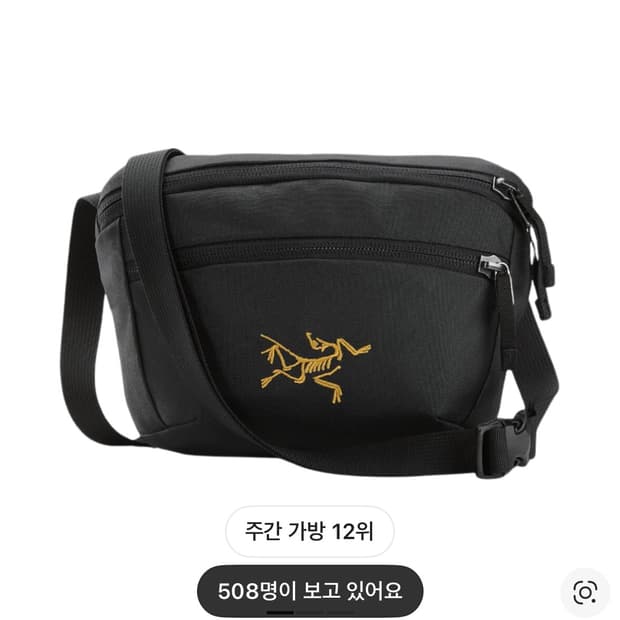 아크테릭스 맨티스 1 웨이스트팩 블랙