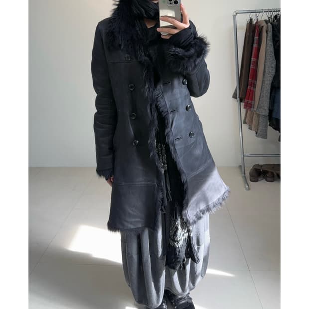 빈티지 양가죽 무스탕