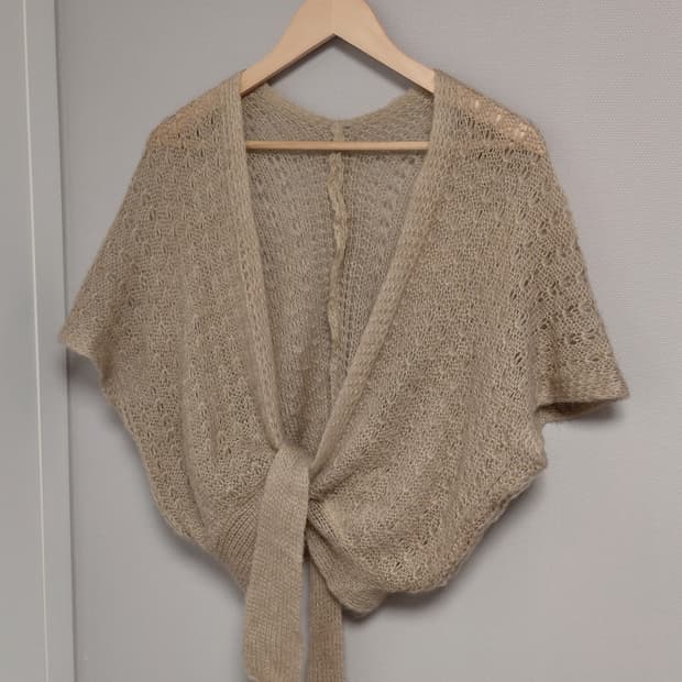 빈티지 타이 숄 드레이프 가디건