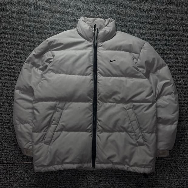00s 나이키 뉴챔프 올드그쿨 그레이 다운 패딩 1390