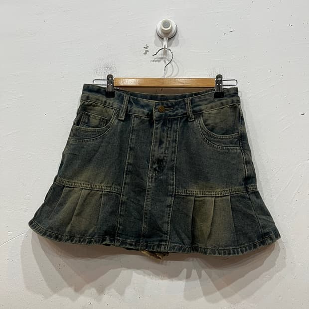 SHAGGIE JPN 로우라이즈 데님 스커트