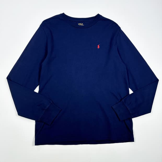폴로 랄프로렌 보이즈 베이직 롱슬리브 실측M