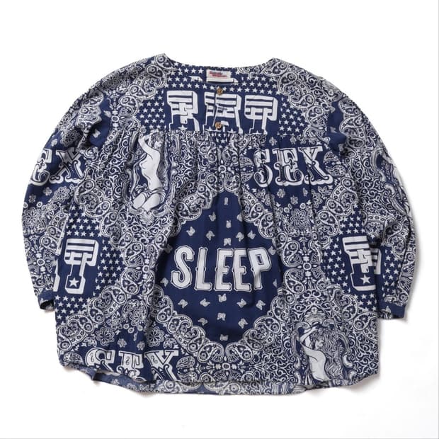 히스테릭 글래머 Hysteric Glamour Pattern Blouse