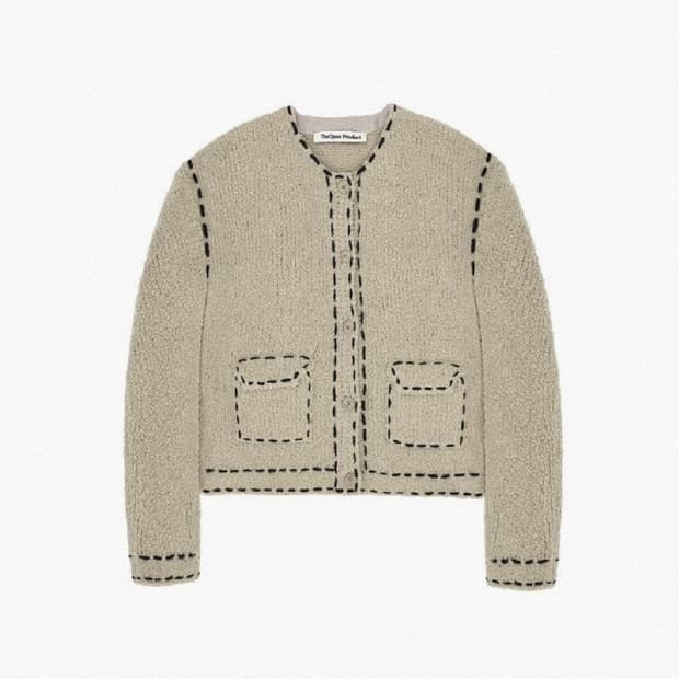 더오픈프로덕트 스티치가디건 