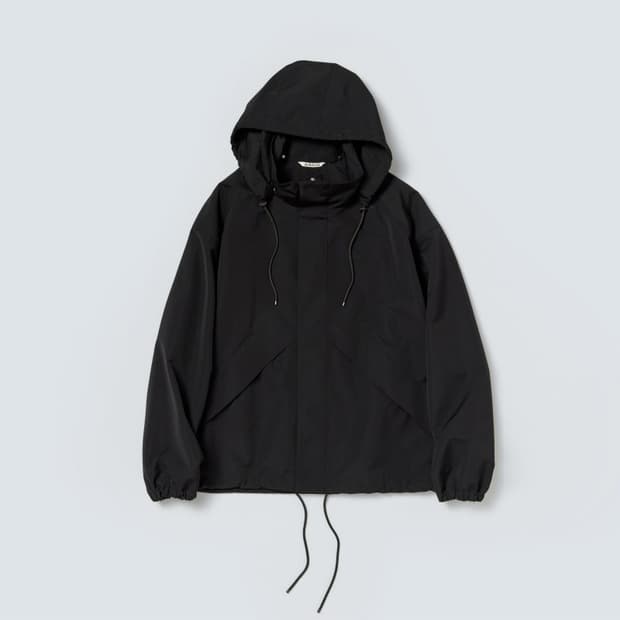 오라리 / 울 맥스 캔버스 후드 블루종 / 4