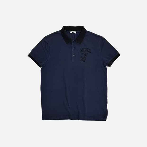 베르사체 메두사 반팔 카라티 pk 폴로티셔츠 네이비