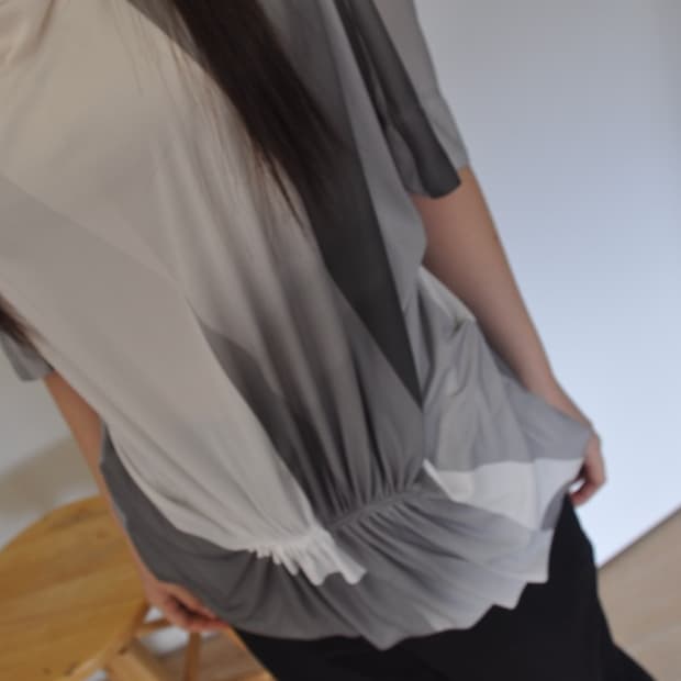 issey miyake wrinkle top