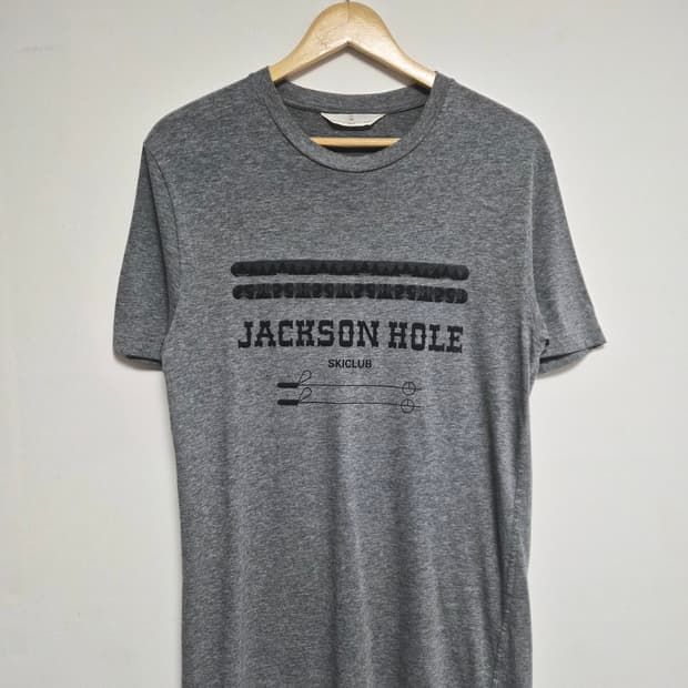 골든구스GoldenGoose 레터링 그레이 티셔츠  - T130