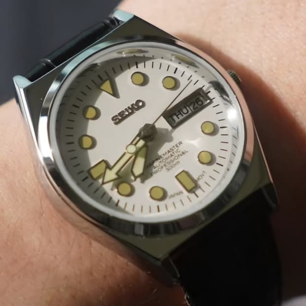 세이코 Seiko 5 빈티지 오토매틱 시계 