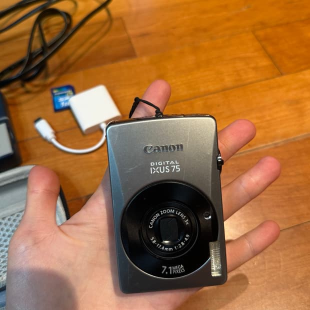 [민트급] 캐논 IXUS75 익서스 75 ( ixy 90 ) 실버 디카 
