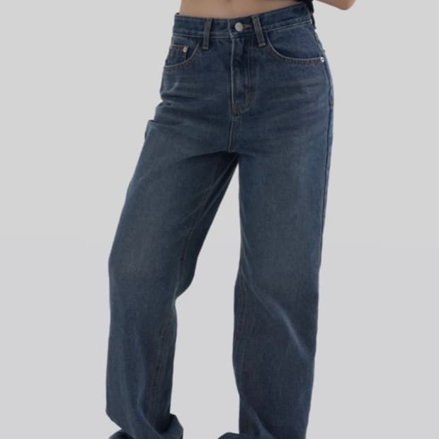 어텀 와이드 데님 팬츠