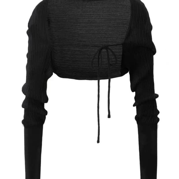 쓰리타임즈 릿 볼레로 블랙 새상품 택있음