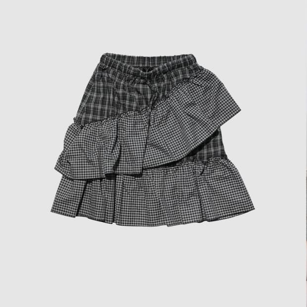 인앤양인하모니 Frill skirt, checked