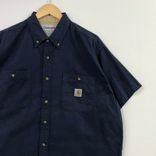 Xxl 칼하트 네이비 워크 셔츠