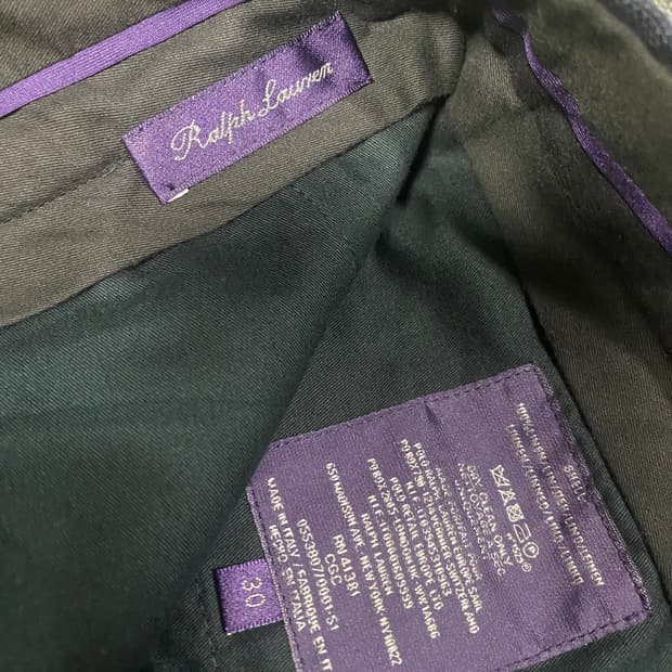정리 폴로 랄프로렌 퍼플라벨 린넨 구르카 쇼츠 반바지