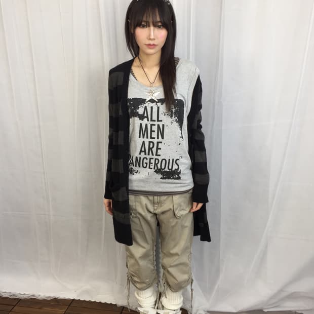 ‘SLY’ Gray Graphic Sleeveless Top
