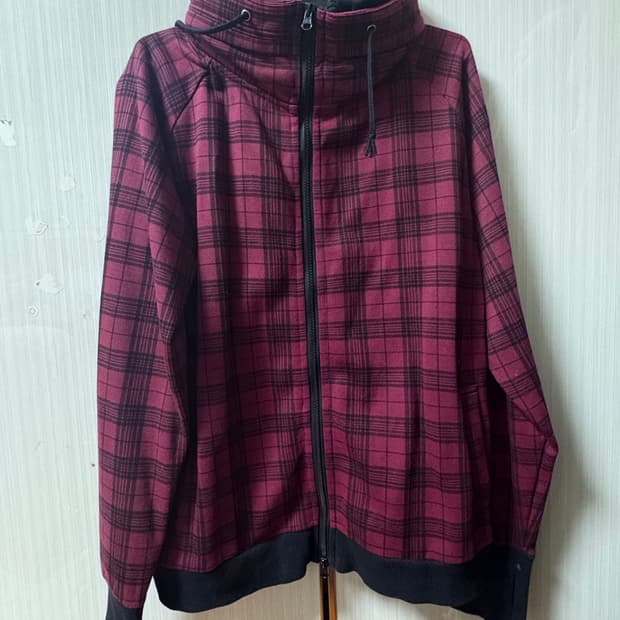 Sion 레드 체크 자켓 아우터