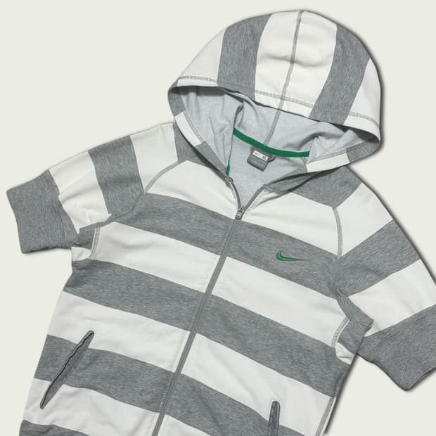 00s Nike 반팔 후드 집업